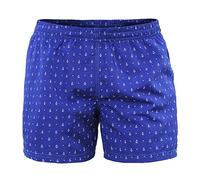 Ciabalù Costume da Mare Uomo da Bagno Blu Ancora Boxer Short Pantaloncino Corto Pisicna (XL)