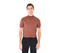 Ciabalù Dolcevita Uomo Invernale Mezzo Collo Maniche Corte Lupetto Mezza Manica Sottogiacca Tinta Unita Slim Fit (IT, Testo, XL, Regular, Regular, Marrone)