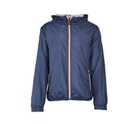 Ciabalù Giacca Uomo Impermeabile Giubbotto a Vento con Cappuccio Slim Fit (M, Blu)