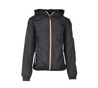 Ciabalù Giacca Uomo Impermeabile Giubbotto a Vento con Cappuccio Slim Fit (M, Nero)