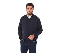 Ciabalù Giubbotto Scamosciato Uomo Primaverile Giacca a Vento in Camoscio Regular Fit (Blu, M, m)