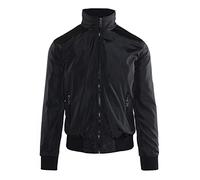 Ciabalù Giubbotto Uomo Primaverile Casual Giacca a Vento Impermeabile Slim Fit Blu Nero Verde Sportivo (Nero, x_l)
