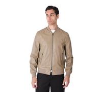 Ciabalù Giubbotto Uomo Simil Pelle College Bomber Regular Fit Giacca Casual Zip Doppio Cursore Tasche con Zip Mezza Stagione
