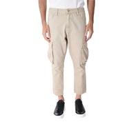 Ciabalù Jeans Cargo Uomo 100% Cotone Carrot Fit, Pantaloni Denim 5 Tasche con Tasconi Laterali e Taglio Cropped, Cargo Jeans Uomo Casual Streetwear con Zip e Bottone