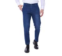 Ciabalù Jeans Uomo Invernali Eleganti Capri in Cotone Caldo Over Size Made in Italy Pantaloni Tasca America vestibilità Comoda (IT, Numero, 54, Regular, Regular, Blu)