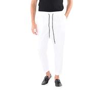 Ciabalù Pantalaccio Uomo Leggero Pantalone in Cotone Made in Italy (IT, Testo, 3XL, Regular, Regular, Bianco)