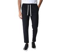 Ciabalù Pantalaccio Uomo Leggero Pantalone in Cotone Made in Italy (IT, Testo, 3XL, Regular, Regular, Nero)