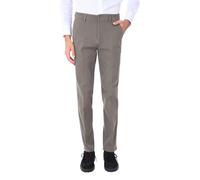 Ciabalù Pantaloni Cotone Caldo Uomo Invernali Eleganti Modello Fustagno Vita Alta Comodo Taglie Forti da Lavoro Ufficio (IT, Numero, 50, Regular, Regular, Fango)