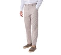 Ciabalù Pantaloni Lino Uomo Estivi Eleganti Pantalone Misto Lino e Cotone con Elastico in Vita vestibilità Comoda