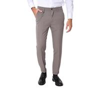 Ciabalù Pantaloni Uomo Eleganti Invernali Made in Italy Pantalaccio Modello Capri Tinta Unita con Catena e Risvoltino alla Caviglia vestibilità Comoda (IT, Numero, 46, Regular, Regular, Fango)