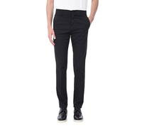 Ciabalù Pantaloni Uomo Eleganti Sartoriali Made in Italy in Cotone Chino Comodi, Leggeri e Estivi in Tinta Unita Tasca America (IT, Numero, 50, Regular, Regular, Nero)