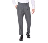 Ciabalù Pantaloni Uomo Invernali Eleganti Capri con Doppia Princes Vita Alta Risvoltino alla Caviglia Fondo Ampio Made in Italy vestibilità Regolare (IT, Numero, 56, Regular, Regular, Grigio)