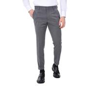 Ciabalù Pantaloni Uomo Invernali Eleganti con Princes e Tasca America Made in Italy Pantalone con Bottone a Scomparsa vestibilità Regular (IT, Numero, 56, Regular, Regular, Grigio)