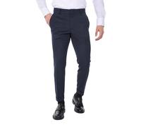 Ciabalù Pantaloni Uomo Invernali Eleganti con Princes e Tasca America Made in Italy Pantalone con Bottone a Scomparsa vestibilità Regular (IT, Numero, 50, Regular, Regular, Blu)
