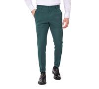 Ciabalù Pantaloni Uomo Invernali Eleganti con Princes e Tasca America Made in Italy Pantalone con Bottone a Scomparsa vestibilità Regular (IT, Numero, 50, Regular, Regular, Verde)