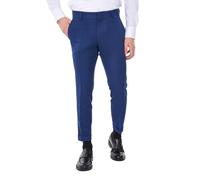 Ciabalù Pantaloni Uomo Invernali Eleganti con Princes e Tasca America Made in Italy Pantalone con Bottone a Scomparsa vestibilità Regular (IT, Numero, 50, Regular, Regular, Blu Cobalto)