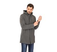Ciabalù Parka Invernale Uomo Elegante con Cappuccio in Tessuto Tecnico (Grigio, 48)
