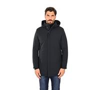 Ciabalù Parka Uomo Invernale Impermeabile Lungo con Cappuccio Rimovibile Elegante (Blu, 60)