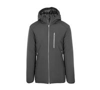 Ciabalù Parka Uomo Invernale Lungo Con Cappuccio In Tessuto Tecnico Giaccone Imbottito (M, Nero)