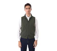 Ciabalù Smanicato Uomo Impermeabile In Tessuto Tecnico No Stiro Giacca Smanicata Super Leggera con Cappuccio a Scomparsa Sacchetto da Viaggio (IT, Testo, M, Regular, Regular, Verde)