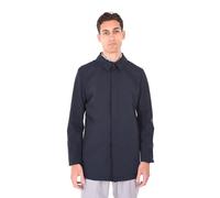 Ciabalù Trench Uomo Impermeabile Leggero Giubbotto Primaverile Slim Fit con Colletto Classico in Tinta Unita (IT, Testo, M, Regular, Regular, Blu)