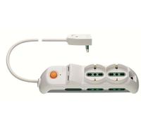 CIABATTA A 6 POSTI + 2 USB CON INTERRUTTORE