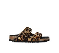 CIABATTA ARIZONA FUR HEX LEOPARDATE NATURAL BIRKENSTOCK 38