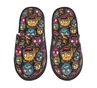 Ciabatta Con Pelo Monstrous Cartoon Characters Feltro Pantofole Da Donna Eleganti Ciabatte Per Interno Autunno Letto L