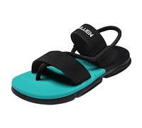 Ciabatta da spiaggia per gli uomini all'aperto suola in PVC infradito da uomo estate due indossare sandali e pantofole per interni ed esterni vacanze estive vocazione, Blu, 38 2/3 EU