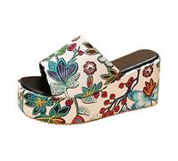 Ciabatta Donna Con Zeppa Un Po Alta Moda Ciabatte Con Plateau Eleganti Leggera Sandali Mare Alla Moda Casual Comode Nuovi Sandali Piscina Offerta Flip Flop Infradito Tacco Alto Bohemia Zeppa Aperte