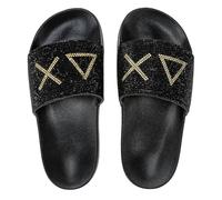 CIABATTA DONNA SUN 68 X35405 01 11 SLIPPERS LOGO STRASS