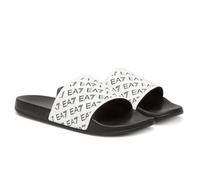 Ciabatta EA7 Fascia Con Logo All Over Bicolor Uomo