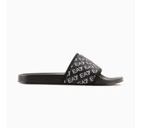 Ciabatta EA7 Fascia Con Logo All Over Bicolor Uomo