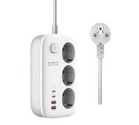 Ciabatta elettrica con caricatore USB C da 65 W, 3 prese con interruttore, GaN USB C alimentatore di rete per iPhone, iPad, MacBook Air/Pro, Galaxy, Huawei, Switch, Dell Laptop