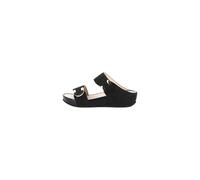 CI3114 GRUNLAND DIRA CIABATTA DONNA COL NERO CON STRAPPI REGOLABILE ZEPPA SOFT