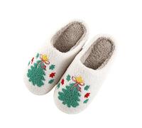 Ciabatta Invernale Donna Casual Calde Ciabatte con Pelose Interne Scarpe di Cotone Comode Comfort Pantofole Invernali Donna Uomo da Casa Morbida Antiscivolo Memory Foam Tinta Unita a Stampa Carina
