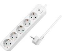 Ciabatta LogiLink 5x ON/OFF 1,5 m, CEE 7/3, bianco NEW