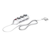Ciabatta Multipresa Compatta 10A 6 Prese Bipasso 3 Schuko + LED BTicino 3699DBF