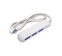 Ciabatta multipresa elettrica Slim 6 posti con cavo da 1,5m - 6 Prese Bipasso Aigostar