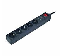 Gembird SPG5-C-10 protezione da sovraccarico Nero 5 presa(e) AC 250 V 3 m
