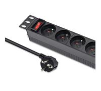 54602 Presa elettrica: presa di sicurezza: 4 250VAC 16A nero QOLTEC