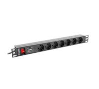 Ciabatta Multipresa Lanberg PDU-07F-0200-BK [2 m]