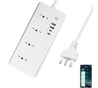 Ciabatta Multipresa Matter con USB C 20W, Multipresa Smart WiFi Caricatore Rapido USB C Matter Simple Setup, Compatibile con Alexa, Apple HomeKit e Google, 16A, 4 Prese, 2 USB C, 1,5M