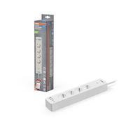 Ciabatta multipresa OSRAM SMART+Wifi Smart WiFi EU-EU a 4 vie con porte USB intelligenti, protezione IP20, per integrare i dispositivi nella casa intelligente