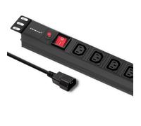 Ciabatta multipresa Qoltec PDU con protezione da sovraccarico per RACK 19" | 1U