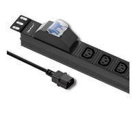 Ciabatta multipresa Qoltec PDU con protezione da sovraccarico per RACK 19" | 1U