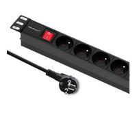 4471 Presa elettrica: presa di sicurezza: 8 250VAC 16A nero QOLTEC