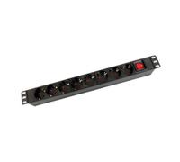 Ciabatta rack Kimex da 19" 8 prese con interruttore 1U