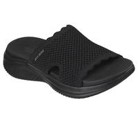 Ciabatta Sandali Skechers Nere Elasticizzato sul Collo del piede con Memory Foam