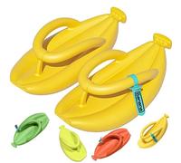 Ciabatte a Forma di Banana Carine, Divertenti Pantofole in Eva Antiscivolo for Coppia, Pantofole da Bagno for la casa, Pantofole estive con Cuscino da Doccia e Piscina(Yellow,7-8 Women/5.5-6.5 Men)